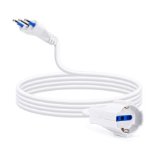Prolunga elettrica 5 METRI Schuko + Italiana spina e presa 16A max 3680W cavo di alimentazione certificato VDE