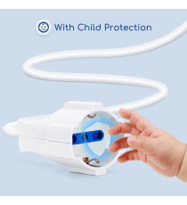 Prolunga elettrica 5 METRI Schuko + Italiana spina e presa 16A max 3680W cavo di alimentazione certificato VDE