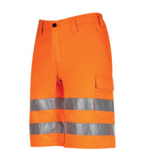 Bermuda alta visibilità Altair - taglia L - arancio fluo - U-Power