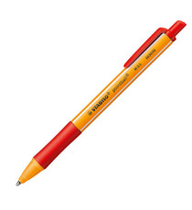 Penna a sfera a scatto Pointball Green - punta 1,0 mm - 4 colori - Stabilo - conf. 4 pezzi