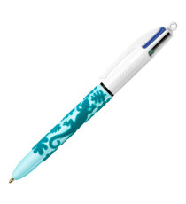 Penna a sfera scatto multifunzione 4 Colours Velours - punta 1,0 mm - 4 colori - Bic - conf. 12 pezzi