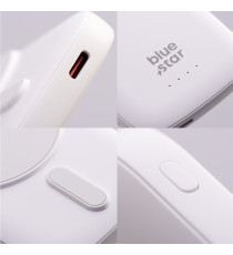 Power bank magnetico Blue Star Slim DG-P8 15W 5000 mAh compatibile MagSafe bianco ricarica fast USB-C wireless fino a 15W
