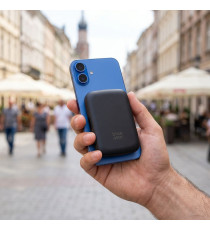 Power bank magnetico Blue Star Slim DG-P8 15W 5000 mAh compatibile MagSafe blu ricarica fast USB-C wireless fino a 15W