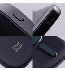Power bank magnetico Blue Star Slim DG-P8 15W 5000 mAh compatibile MagSafe blu ricarica fast USB-C wireless fino a 15W