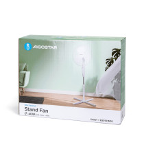 Ventilatore a piantana potenza 45W, diametro griglia:410mm, Altezza regolabile 3 velocità, Velocità di rotazione max:1250 r/min