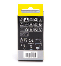 Lamapadina led G45 6W attacco E27 510 lumen 4000K luce naturale D45Hx80mm Equivalenza lampada incandescente 42W