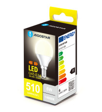 Lampadina led G45 6W attacco E14 500 lumen 4000K luce naturale D45Hx80mm Equivalenza lampada incandescente: 42W