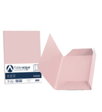 Cartellina 3 lembi Acqua - 200 gr - A4 - cartoncino bristol - rosa - Favini - conf. 25 pezzi