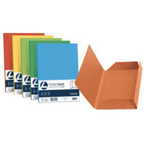 Cartellina 3 lembi Luce - 200 gr - A4 - cartoncino bristol - mix 5 colori - Favini - conf. 25 pezzi