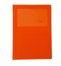 Cartellina a L con finestra Sintex - 120 gr - A4 - rosso - Blasetti - conf. 50 pezzi
