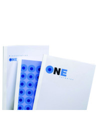 Cartelline termiche Business Line - 3 mm - leather bianco - GBC - scatola 100 pezzi