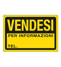 Cartello segnalatore - 30x20 cm - VENDESI - PPL - Cartelli Segnalatori
