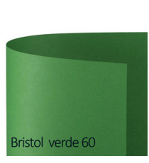 Cartoncino Bristol Color - 50 x 70 cm - 200 gr - verde 60 - Favini - conf. 25 pezzi