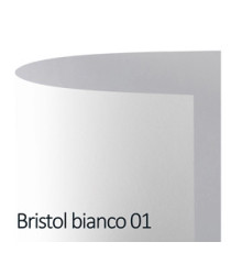 Cartoncino Bristol Color - 70 x 100 cm - 200 gr - bianco 01 - Favini - conf. 10 pezzi