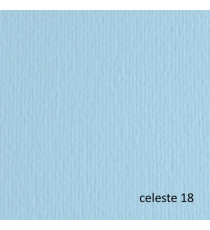 Cartoncino Elle Erre - 70 x 100 cm - 220 gr - celeste 118 - Fabriano - blister 10 fogli