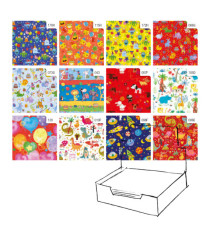 Carta regalo - raso - Bambini - 70 x 100 cm - Rex Sadoch - scatola 100 fogli