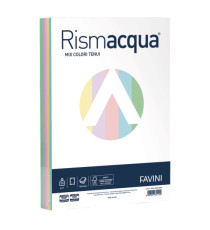 Carta Rismacqua - A4 - 90 gr - mix 5 colori - Favini - conf. 300 fogli