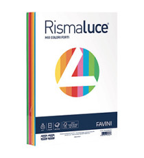 Carta Rismaluce - A3 - 90 gr - mix 8 colori - Favini - conf. 300 fogli