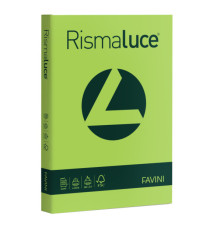 Carta Rismaluce - A4 - 200 gr - verde pistacchio 54 - Favini - conf. 125 fogli