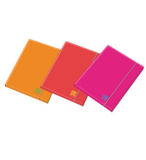 Cartella 3 lembi con elastico One Color - A4 - dorso 1 cm - colori assortiti fluo - Blasetti