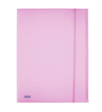 Cartella 3 lembi con elastico Pastel - 24 x 33cm - dorso 1 cm - PP - glicine - Favorit