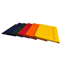 Cartella 3 lembi con elastico piatto - A4 - dorso variabile - rosso - Starline