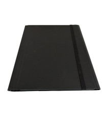 Cartella 3 lembi con elastico piatto - A4 -dorso variabile - grigio - Starline