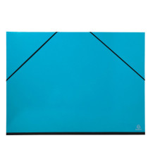 Cartella porta disegni con elastico angolare Iderama - 50 x 65 cm - cartoncino plastificato - colori assortiti - Exacomp