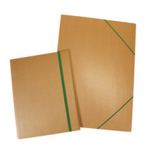 Cartella porta disegni con elastico Eco - 50 x 70 cm - dorso variabile - cartoncino - avana - Starline