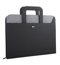 Cartella portablocco - con manici - nero/grigio - 28,5x36cm - City Time
