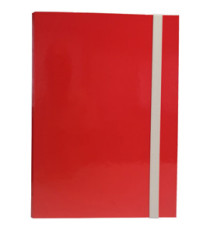 Cartella progetto - con elastico - dorso 3 cm - rosso - Starline