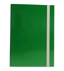 Cartella progetto - con elastico - dorso 3 cm - verde - Starline