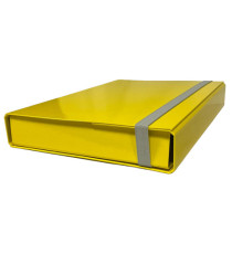 Cartella progetto - con elastico - dorso 5 cm - giallo - Starline