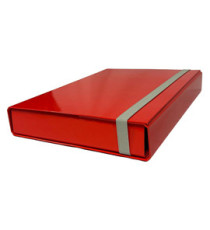 Cartella progetto - con elastico - dorso 5 cm - rosso - Starline