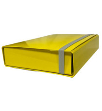Cartella progetto - con elastico - dorso 7 cm - giallo - Starline