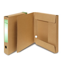 Cartella progetto con elastico - cartone FSC - dorso 4 cm - 25 x 35 cm - avana - Starline