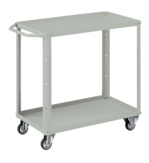 Carrello da lavoro - 2 vasche da 80 x 45 cm - 91 x 45 x 81 cm - grigio - Tecnotelai