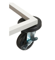 Carrello mobile Triflux - 83,3x36x90 cm - con ruote - 3 portasacco da 100 L ciascuno - acciaio - Medial
