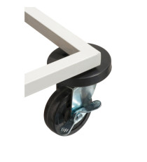 Carrello mobile Triflux - 83,3x36x90 cm - con ruote - 3 portasacco da 100 L ciascuno - acciaio - Medial
