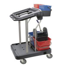 Carrello per le pulizie Uni-J 4.1 - multifunzione - 12 L - 75 x 60 x 118 cm - Taxon