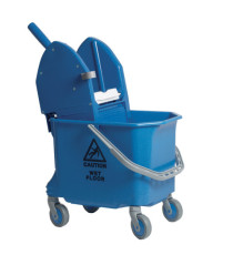 Carrello per pulizie Mono Pro18 - monovasca- 18 L - 29 x 40 x 76 cm - blu - Taxon