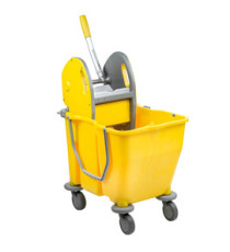 Carrello per pulizie Pressduo - 30 L - 60 x 36 x 82 cm - giallo - Medial