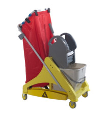 Carrello per pulizie QO-Kart Multi - salvaspazio - 25 L - 42 x 81 x 108 cm - Taxon