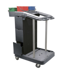 Carrello per pulizie UNI-J 11 - multifunzione - con  mobiletto 3 cassetti - 24 L - 75 x 60 x 118 cm - Taxon