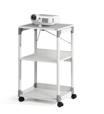 Carrello System - per videoproiettore - con ruote - 3 ripiani - 50,8 x 43,2 x 88,2 cm - grigio - Durable