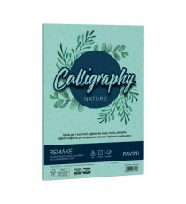 Carta Calligraphy Nature Remake - A4 - 120 gr - acquamarina - Favini - conf. 50 fogli