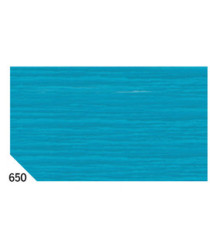 Carta crespa - 50 x 250 cm - 48 gr - turchese 650 - Rex Sadoch - conf.10 rotoli