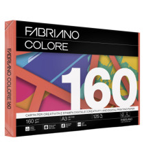 Carta Fabriano Colore - A3 - 160 gr - colori forti arancio - Fabriano - conf. 125 fogli