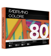 Carta Fabriano Colore - A3 - 80 gr - colori forti aragosta - Fabriano - conf. 250 fogli