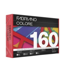 Carta Fabriano Colore - A4 - 160 gr - colori forti rosso - Fabriano - conf. 250 fogli